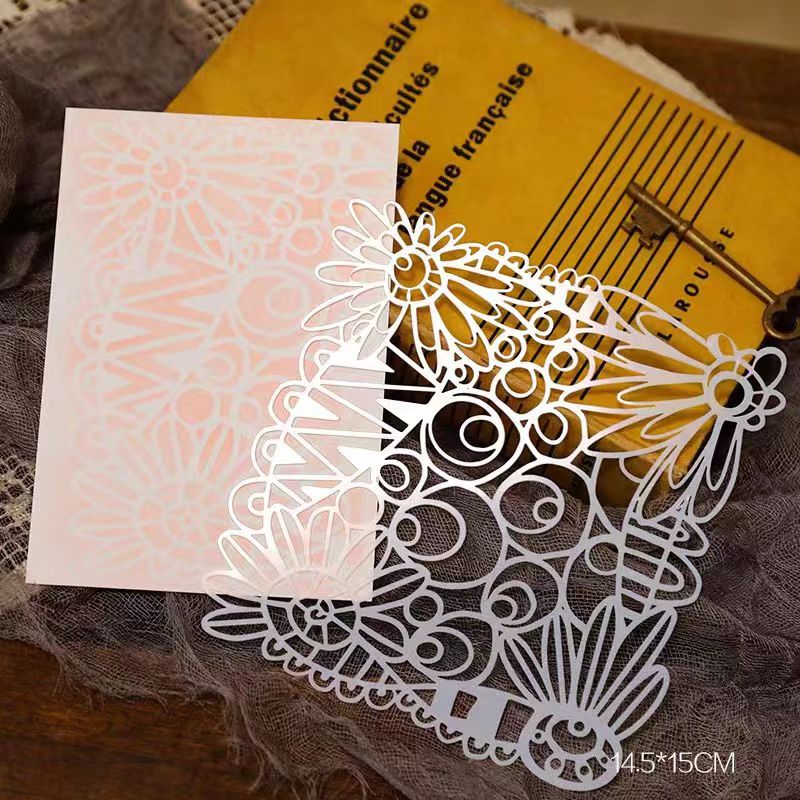 Scrapbook plastic stencils