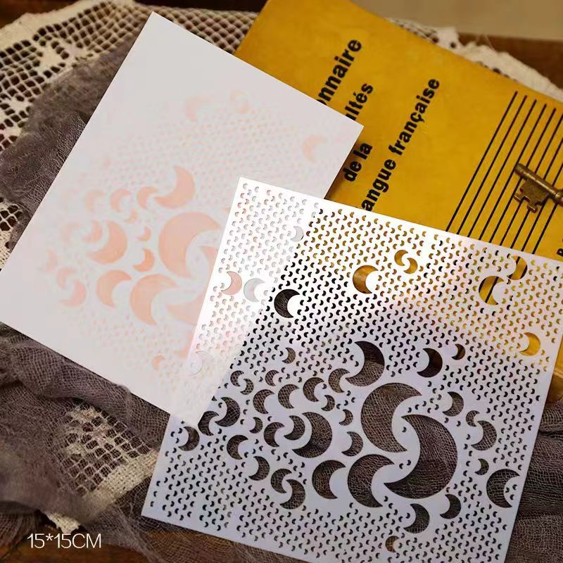 Scrapbook plastic stencils