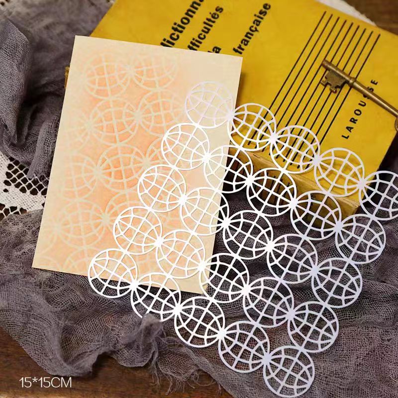 Scrapbook plastic stencils