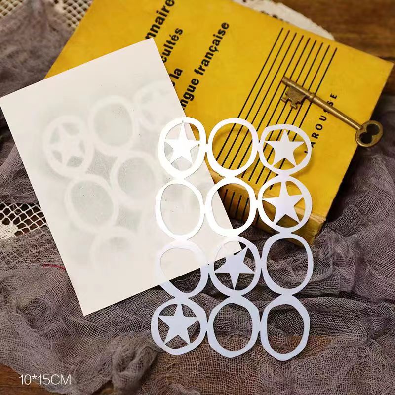 Scrapbook plastic stencils