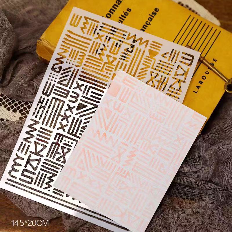 Scrapbook plastic stencils