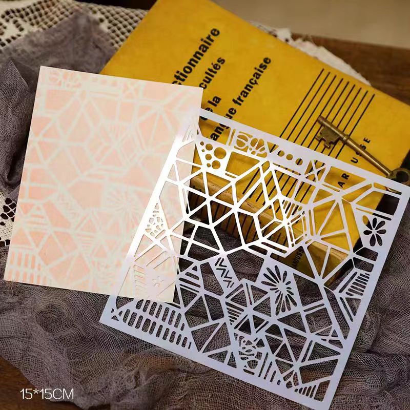 Scrapbook plastic stencils