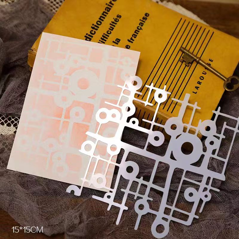 Scrapbook plastic stencils