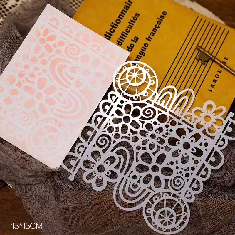 Scrapbook plastic stencils