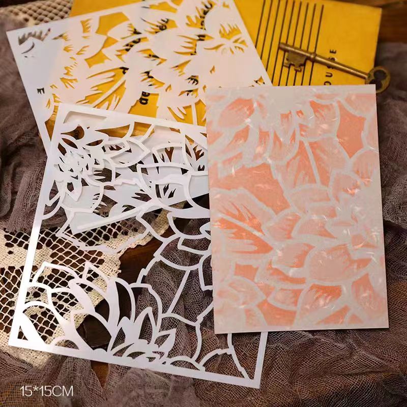 Scrapbook plastic stencils