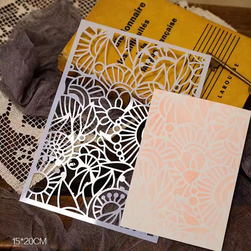 Scrapbook plastic stencils