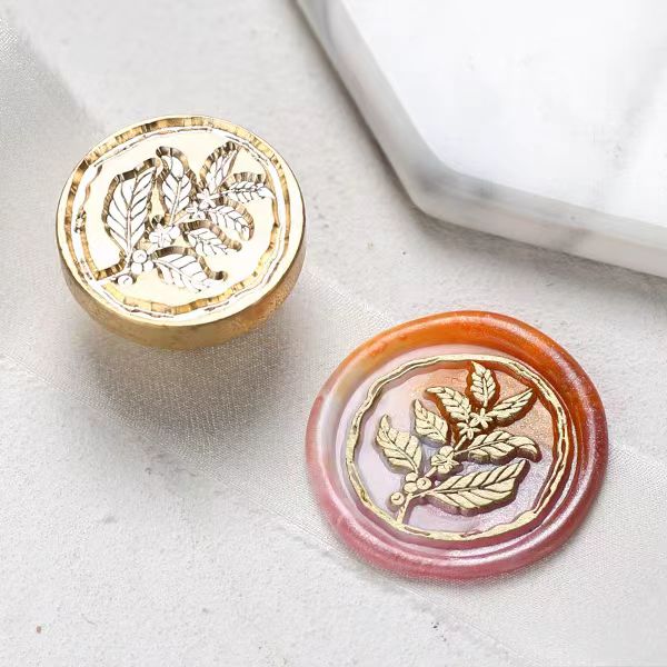 Wax Seal Copper head seal （flower）