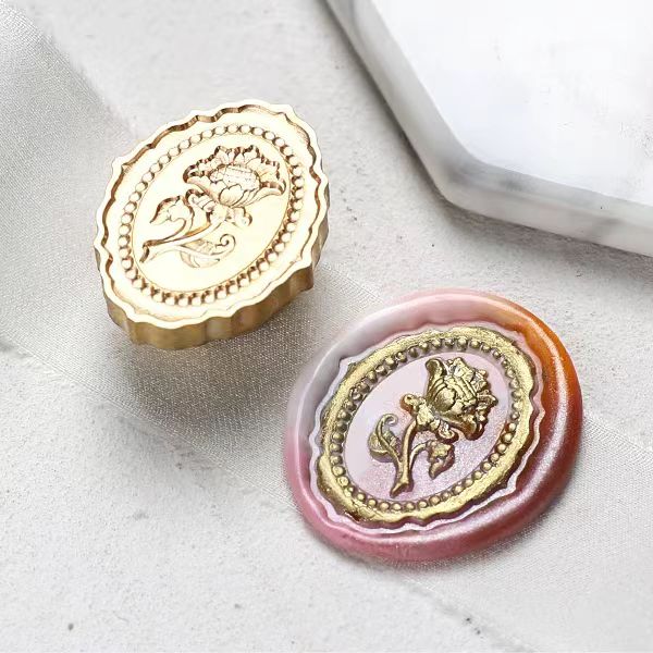 Wax Seal Copper head seal （flower）