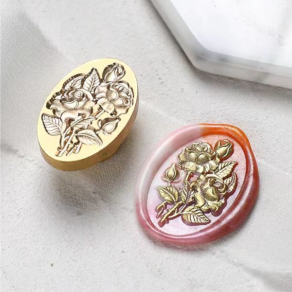 Wax Seal Copper head seal （flower）