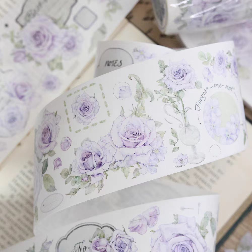 Journal Flower Tape  (purple haze) 6 meters/Roll