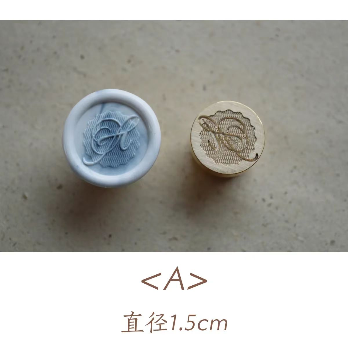 Wax seals copper head seal (26 letters) Uppercase Letter (Diameter 1.5cm)