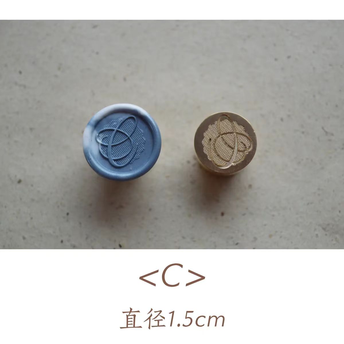 Wax seals copper head seal (26 letters) Uppercase Letter (Diameter 1.5cm)