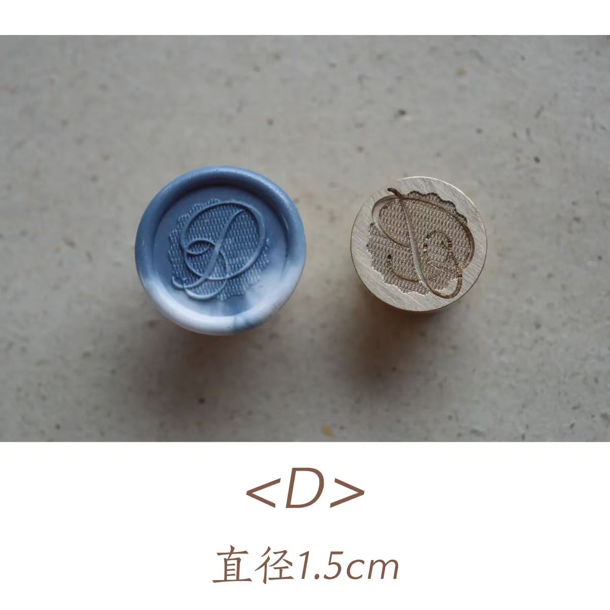 Wax seals copper head seal (26 letters) Uppercase Letter (Diameter 1.5cm)