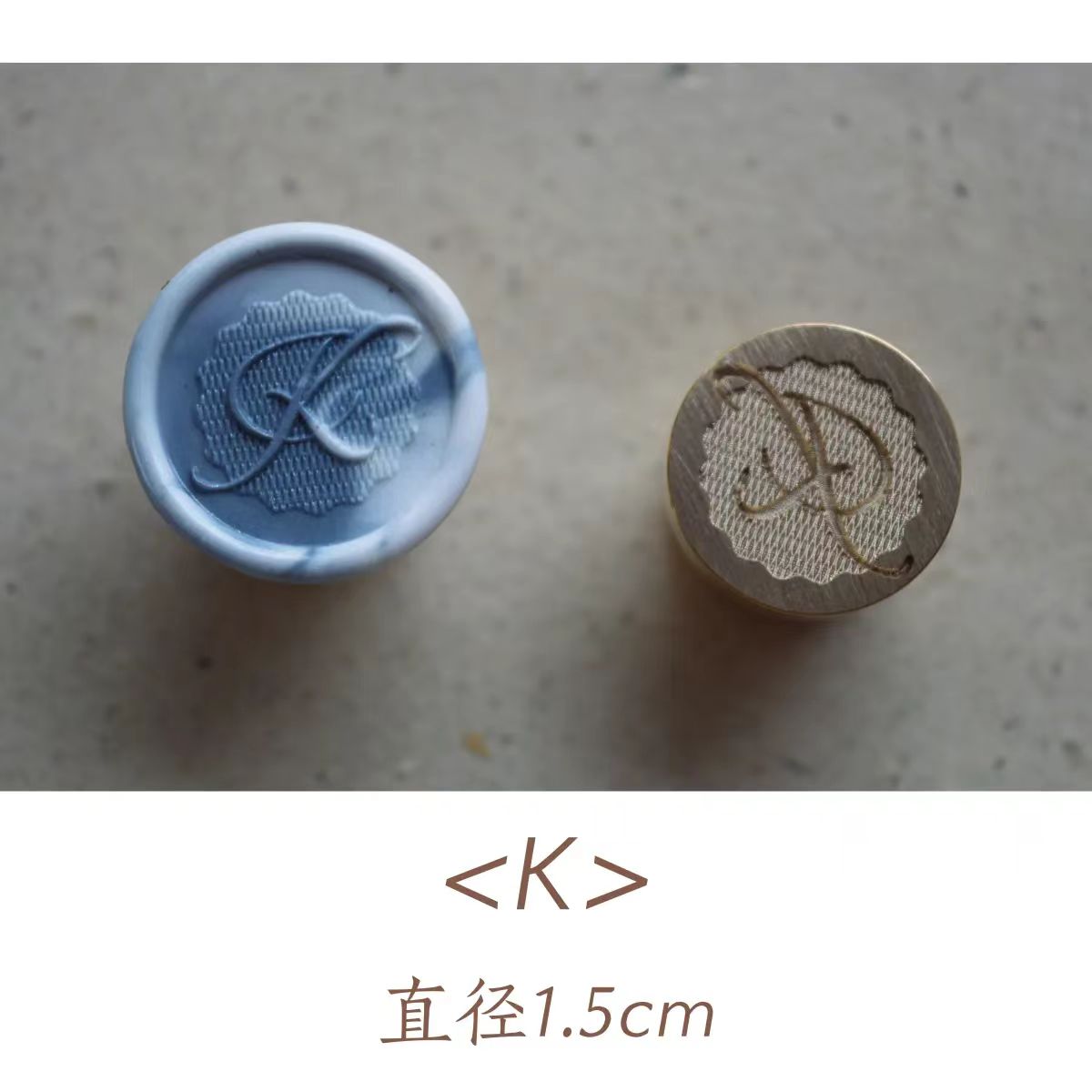 Wax seals copper head seal (26 letters) Uppercase Letter (Diameter 1.5cm)