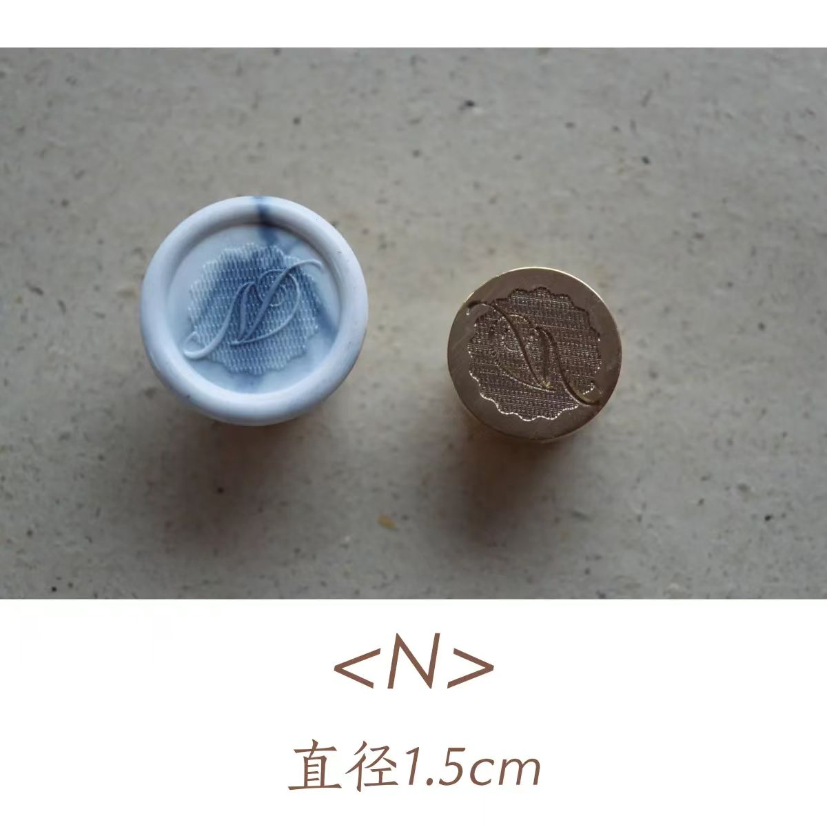 Wax seals copper head seal (26 letters) Uppercase Letter (Diameter 1.5cm)