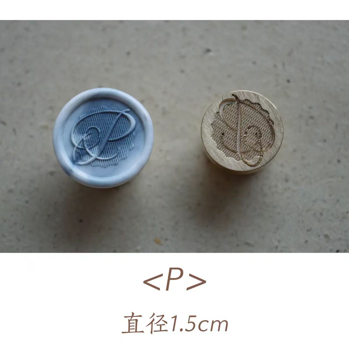 Wax seals copper head seal (26 letters) Uppercase Letter (Diameter 1.5cm)