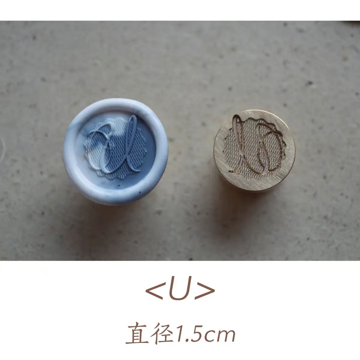 Wax seals copper head seal (26 letters) Uppercase Letter (Diameter 1.5cm)