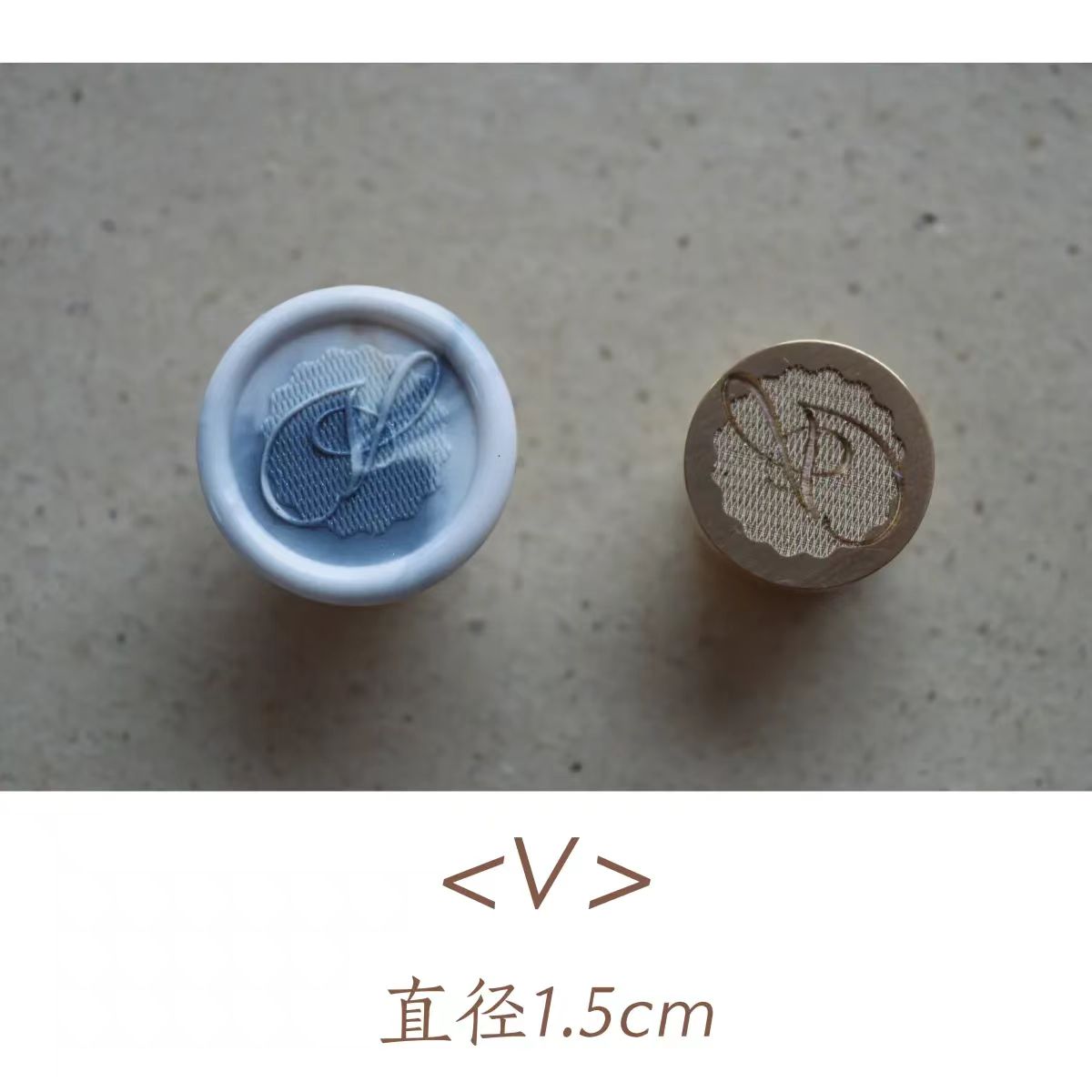 Wax seals copper head seal (26 letters) Uppercase Letter (Diameter 1.5cm)