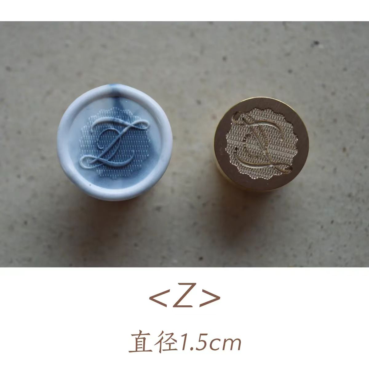 Wax seals copper head seal (26 letters) Uppercase Letter (Diameter 1.5cm)