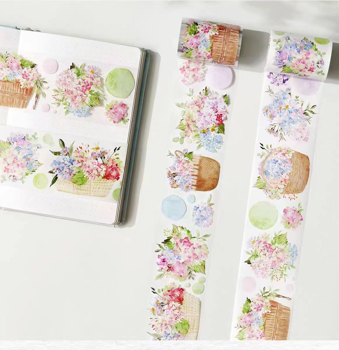 Journal tape (Hydrangea）5 meters/roll