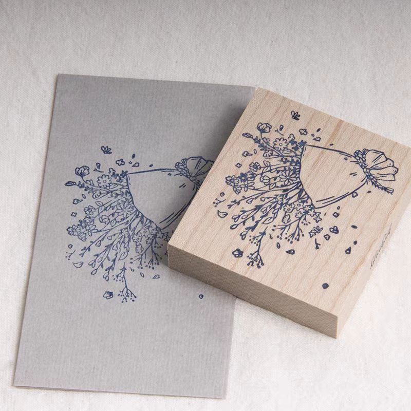 Journal wooden stamp