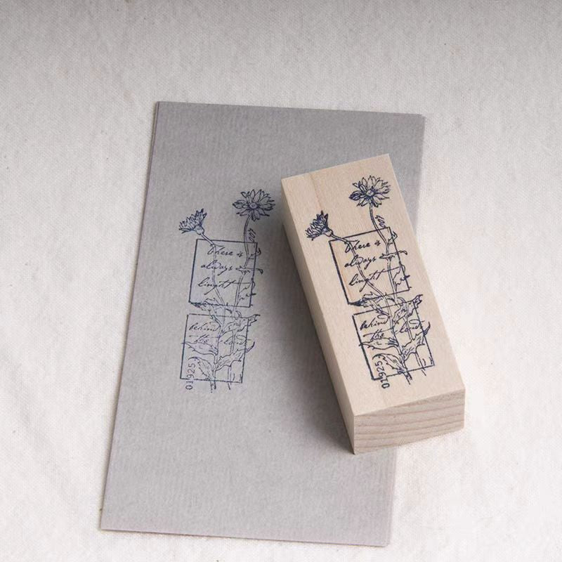 Journal wooden stamp