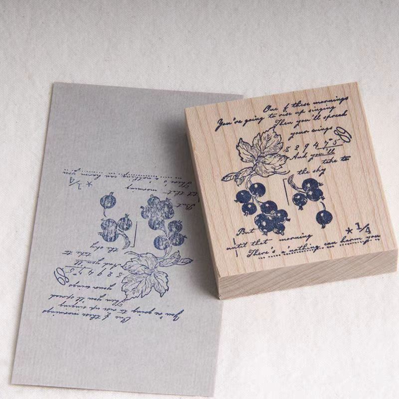 Journal wooden stamp