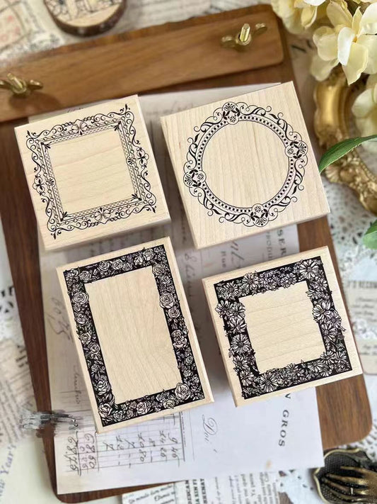 Journal wooden stamp (frame)