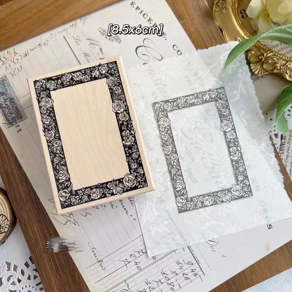 Journal wooden stamp (frame)