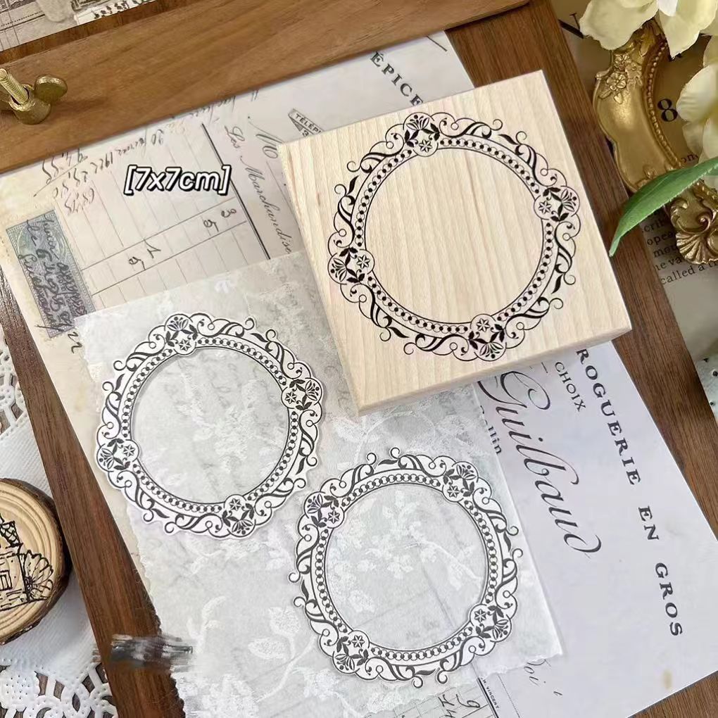 Journal wooden stamp (frame)