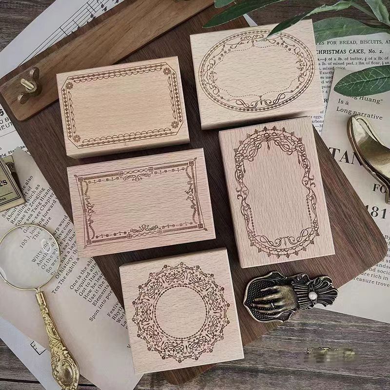 Journal wooden stamp (frame)