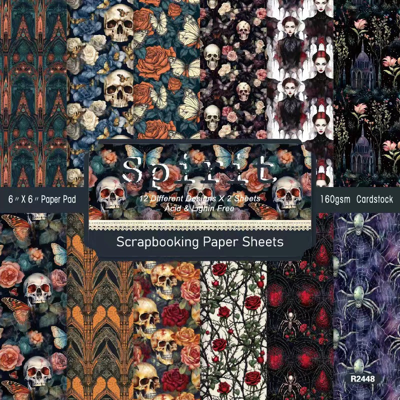 Autumn Halloween Dark Mystique journal supplies (paper packs)