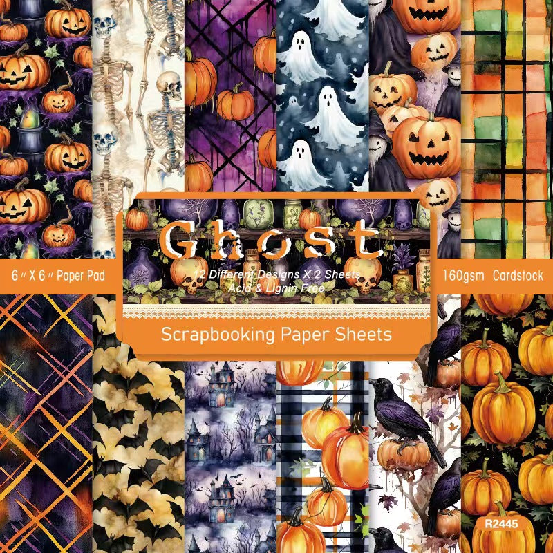 Autumn Halloween Dark Mystique journal supplies (paper packs)