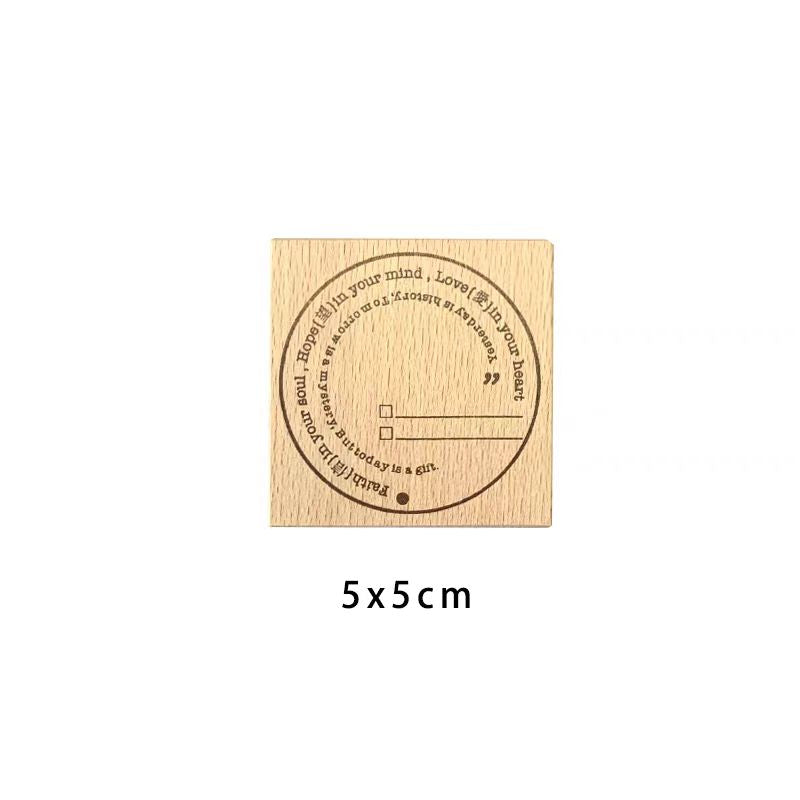 Wooden stamp