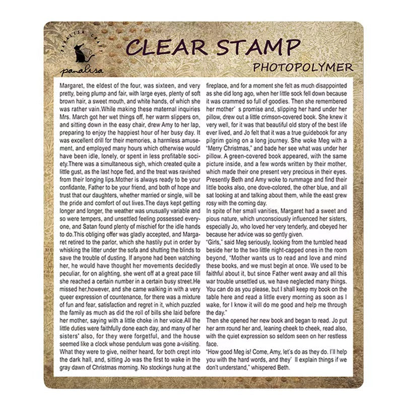 Special Package (promotion sale）6 pcs of clear stamps