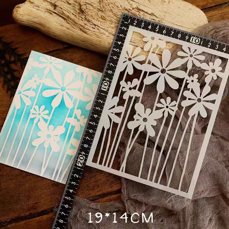 Scrapbook plastic stencils