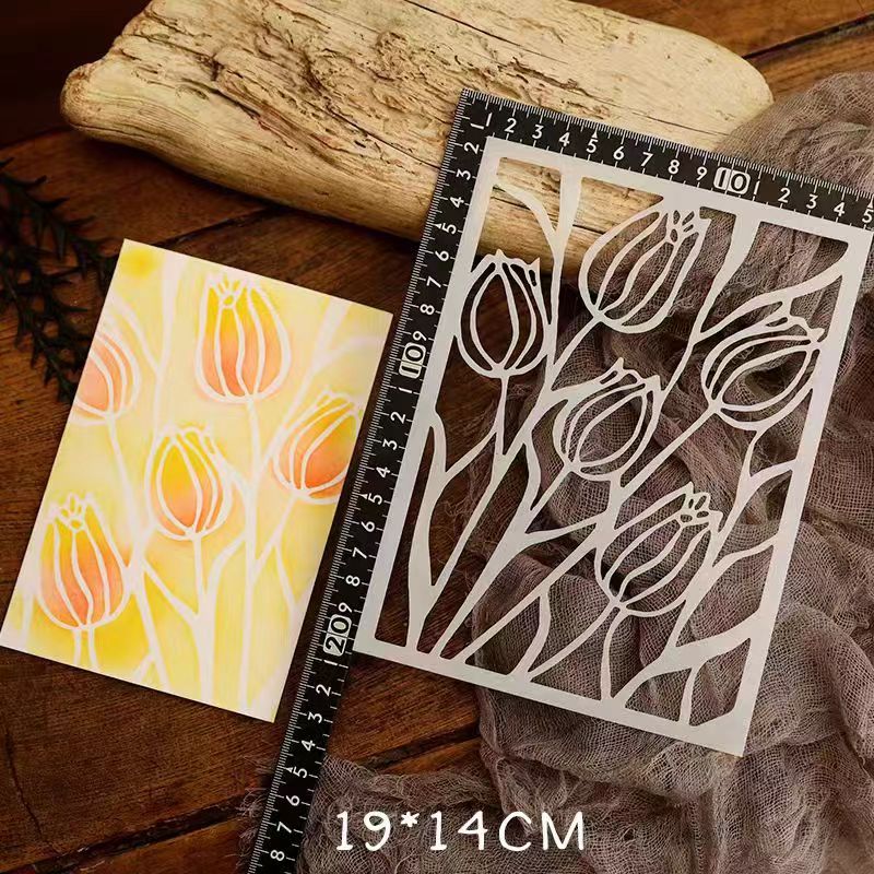 Scrapbook plastic stencils