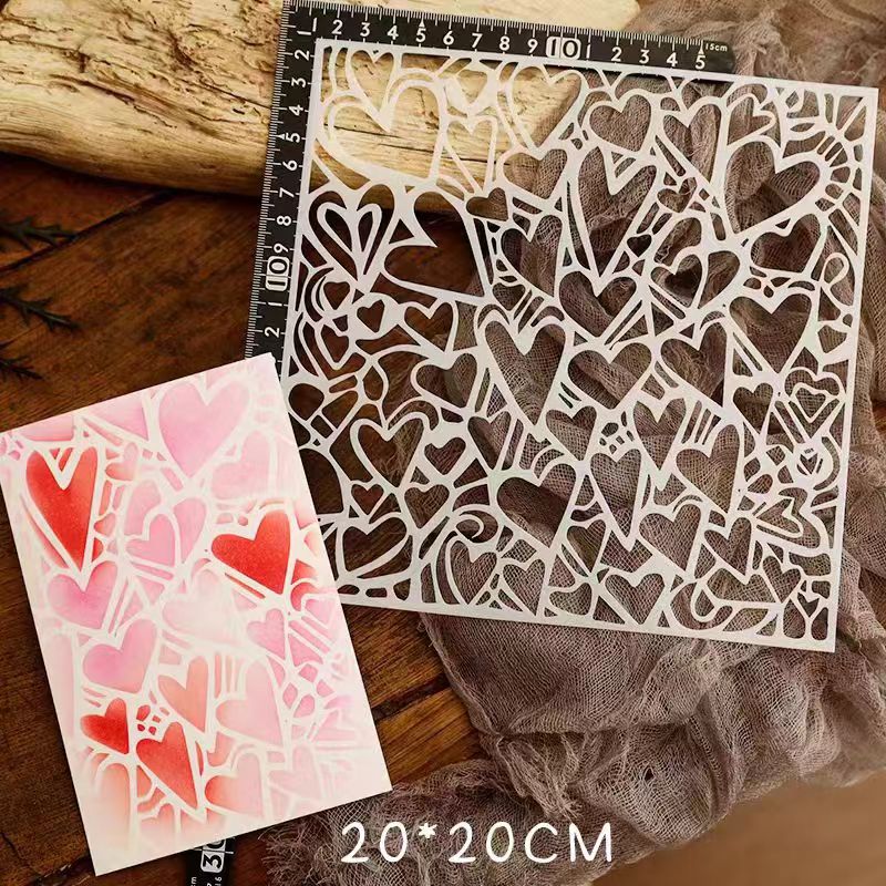 Scrapbook plastic stencils