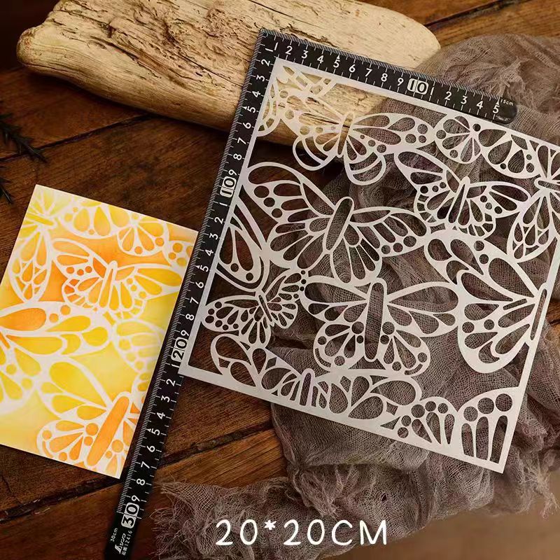 Scrapbook plastic stencils