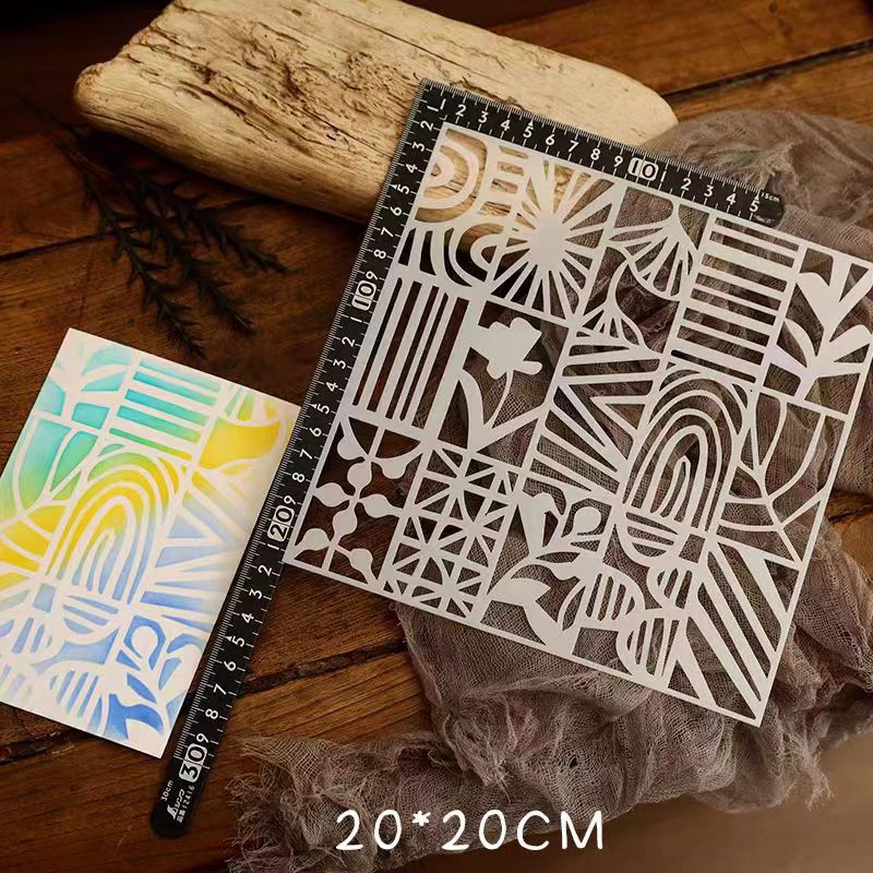 Scrapbook plastic stencils