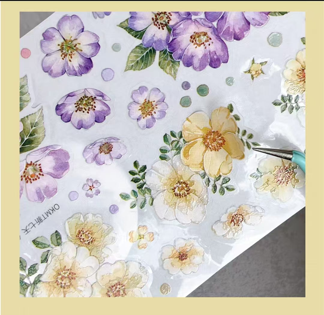 Journal PET tape (flower)