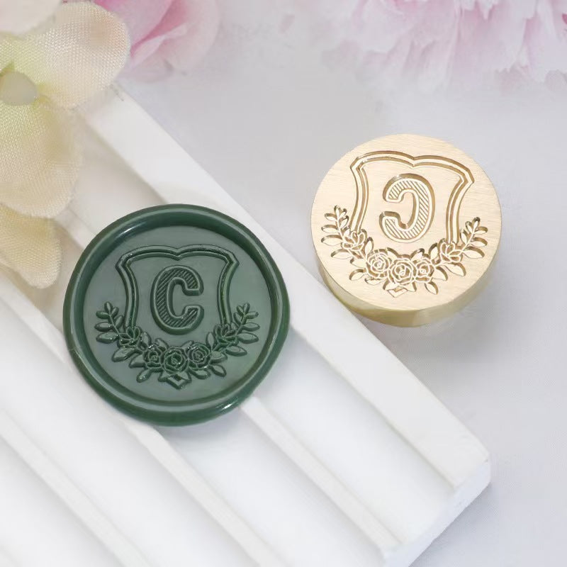 Wax seals copper head seal (26 letters) Diameter: 20mm