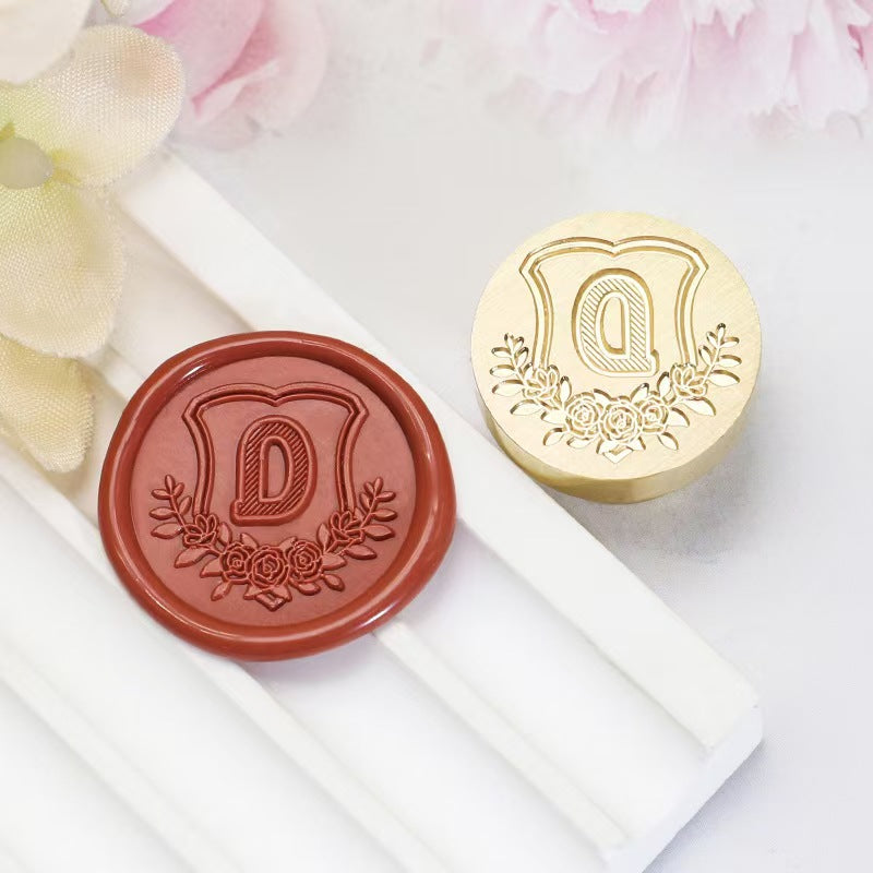 Wax seals copper head seal (26 letters) Diameter: 20mm