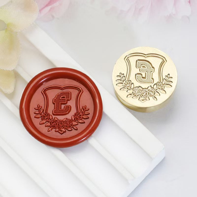 Wax seals copper head seal (26 letters) Diameter: 20mm