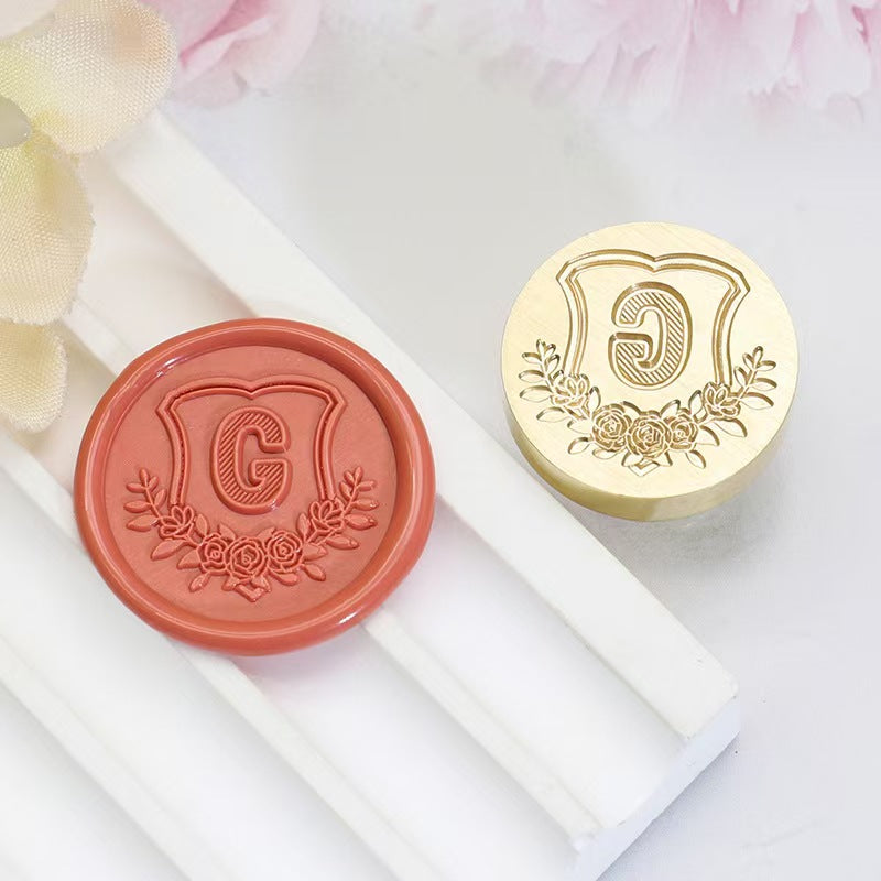 Wax seals copper head seal (26 letters) Diameter: 20mm