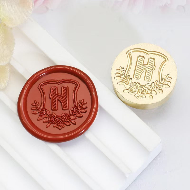 Wax seals copper head seal (26 letters) Diameter: 20mm