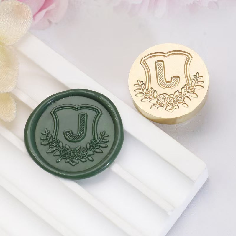 Wax seals copper head seal (26 letters) Diameter: 20mm