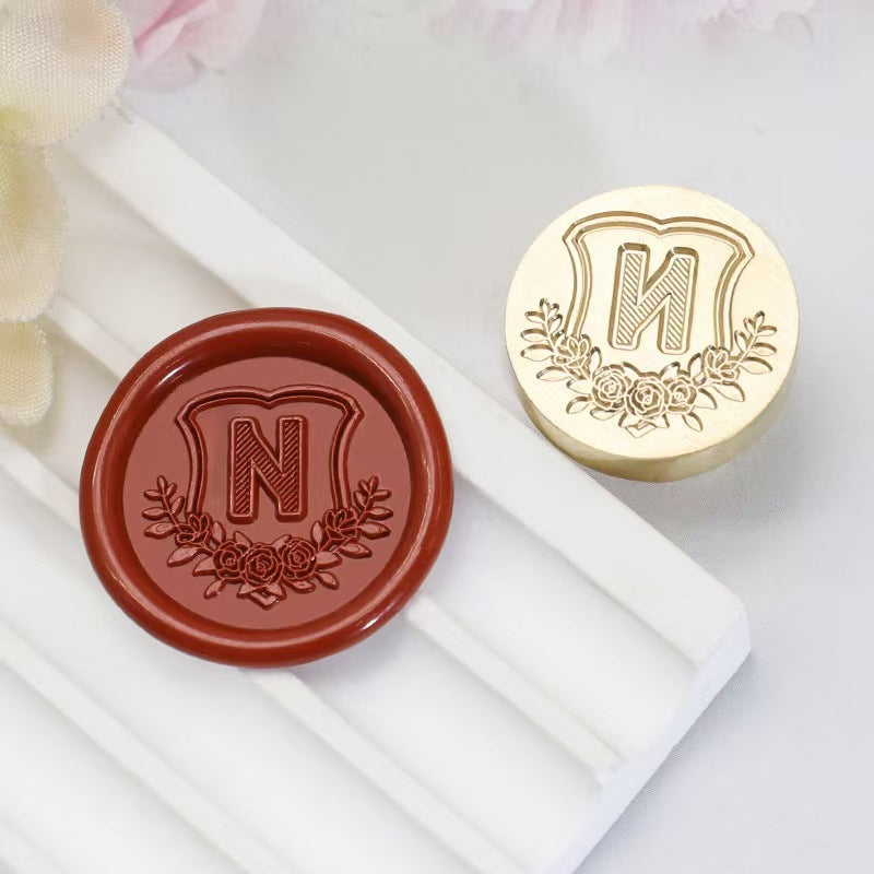 Wax seals copper head seal (26 letters) Diameter: 20mm