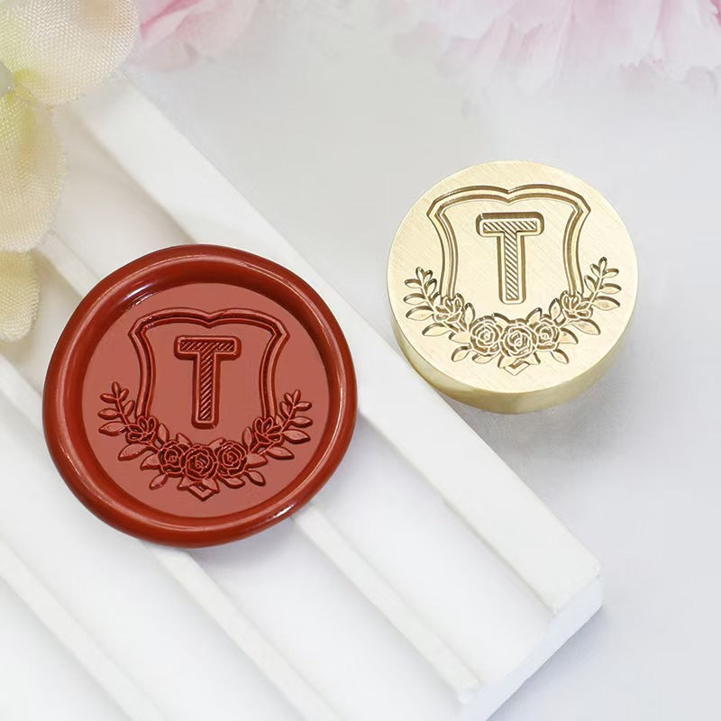 Wax seals copper head seal (26 letters) Diameter: 20mm