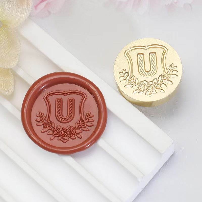 Wax seals copper head seal (26 letters) Diameter: 20mm